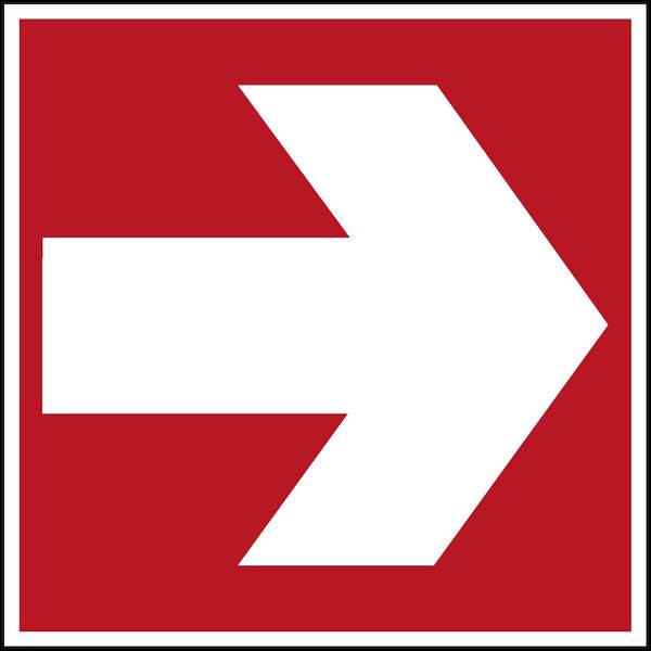 Brandschutz • PIC 405 • 200x200 mm • B-7541 • Richtungspfeil