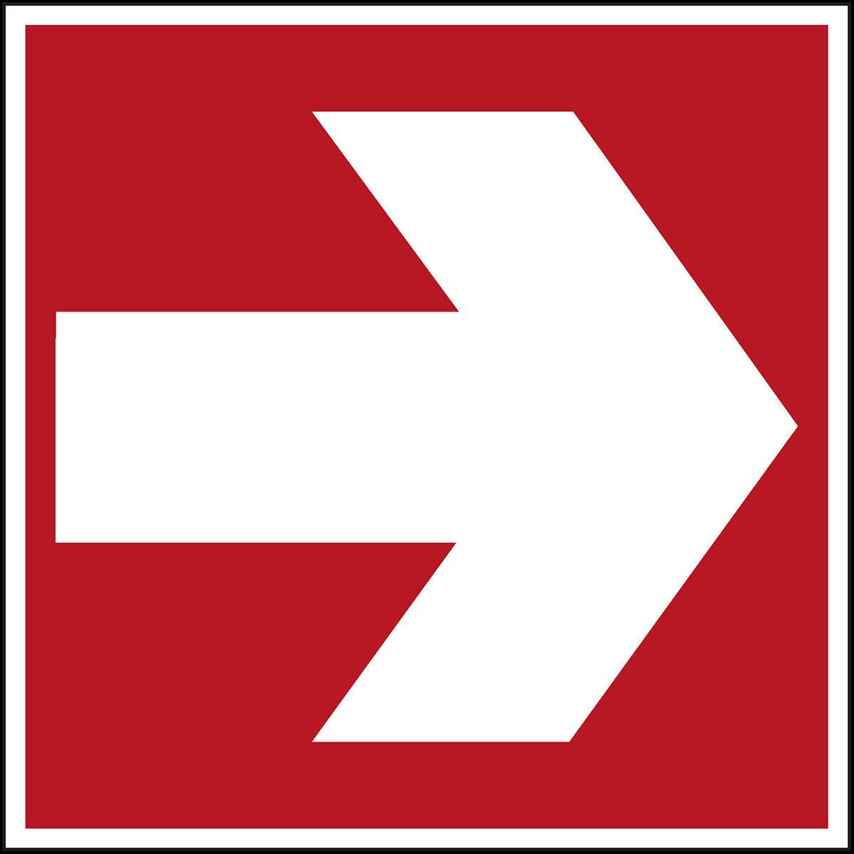 Brandschutz • PIC 405 • 200x200 mm • B-7541 • Richtungspfeil-0