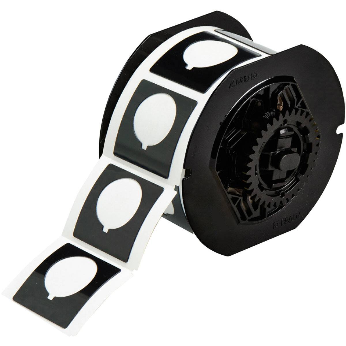 BBP3x Typenschilder–Drucktasten • Schwarz • 45.72 x 45.72 mm Ausbruch 30.5 mm-0