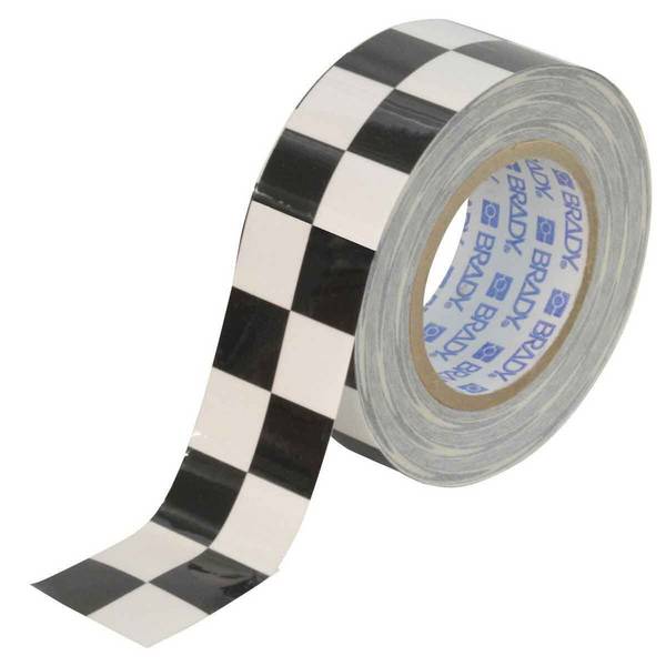 ToughStripe Bodenmarkierer • Schwarz auf Weiß • Breite: 50.8 mm • Länge: 30.48 m