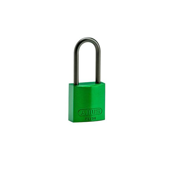 Aluminium-Vorhängeschlösser–kompakt • Grün • 32 x 99 mm • Aluminium