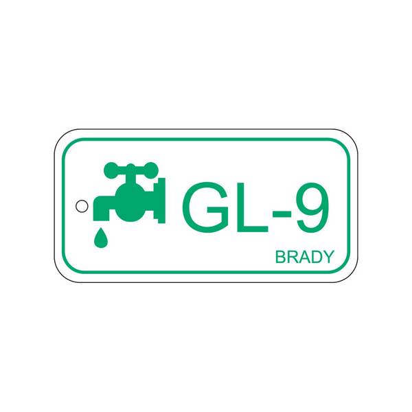Anhänger für Energiequellen–Glykol • Beschriftung: GL-9