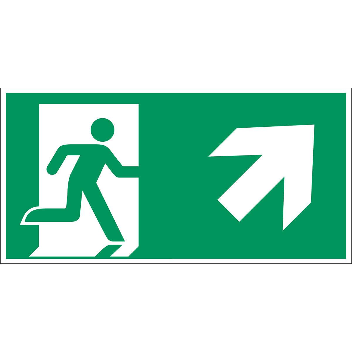 Erste Hilfe & Fluchtweg • Notausgang (rechts) • E002/A45 • 148x297 mm • B-7525-0