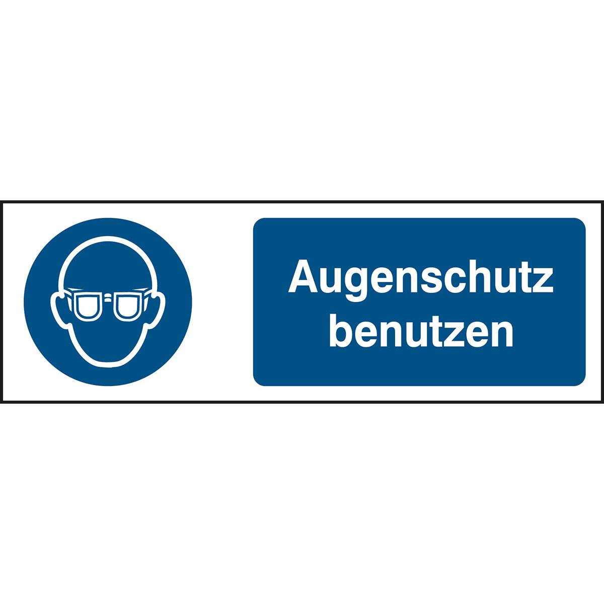 Gebot • Augenschutz benutzen • M004 • 50x150 mm • B-863 • Augenschutz benutzen-0
