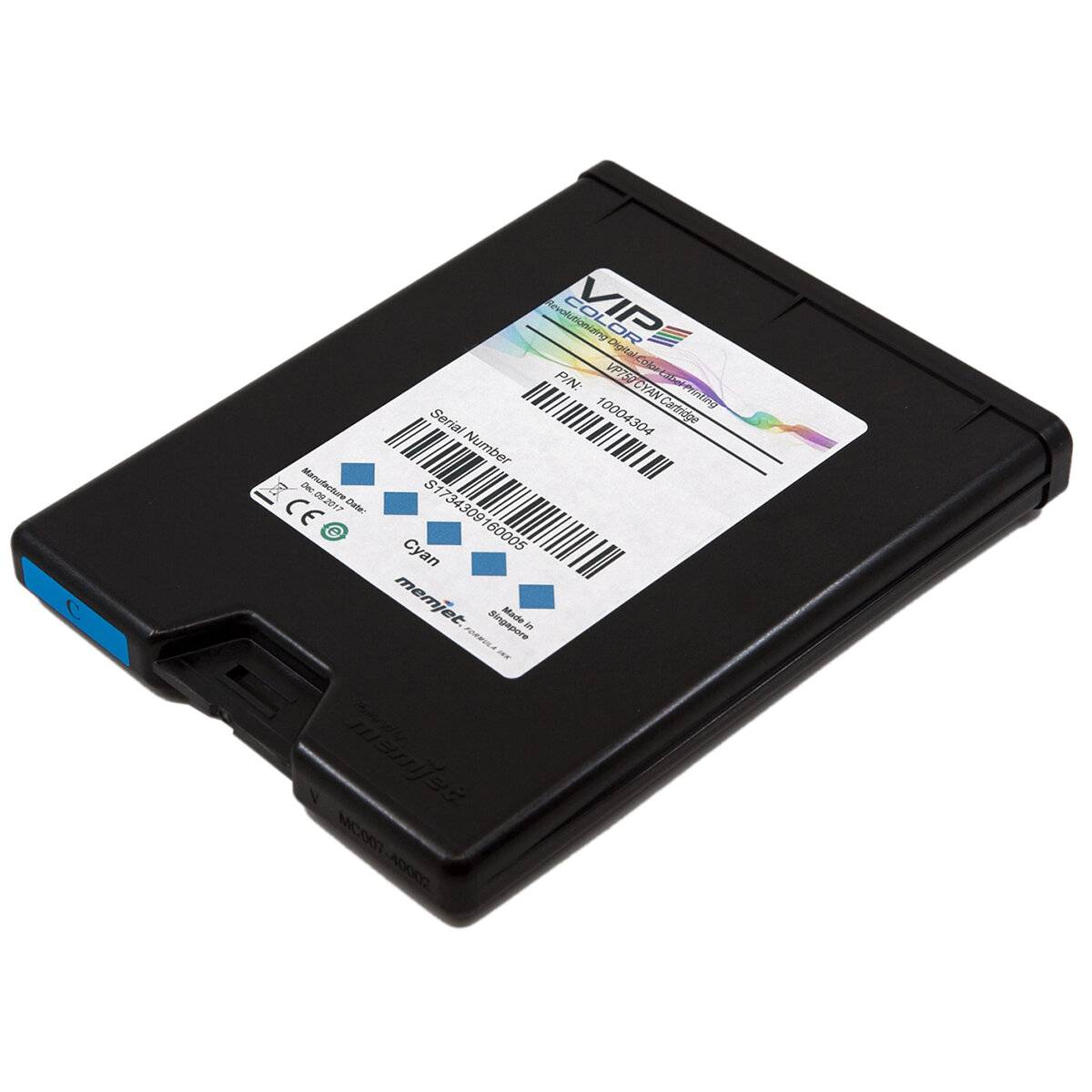 Brady Corporation VP750-C-PK Tintenkartusche mit Inkjetfarbe Cyan für VP 750 Etikettendrucker 1-0