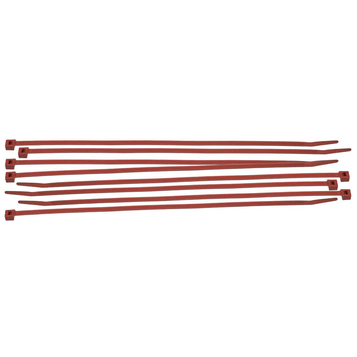 Leitungs- und Kabelbinder aus Nylon • Rot • Breite: 3.6 mm • Höhe: 200 mm-0