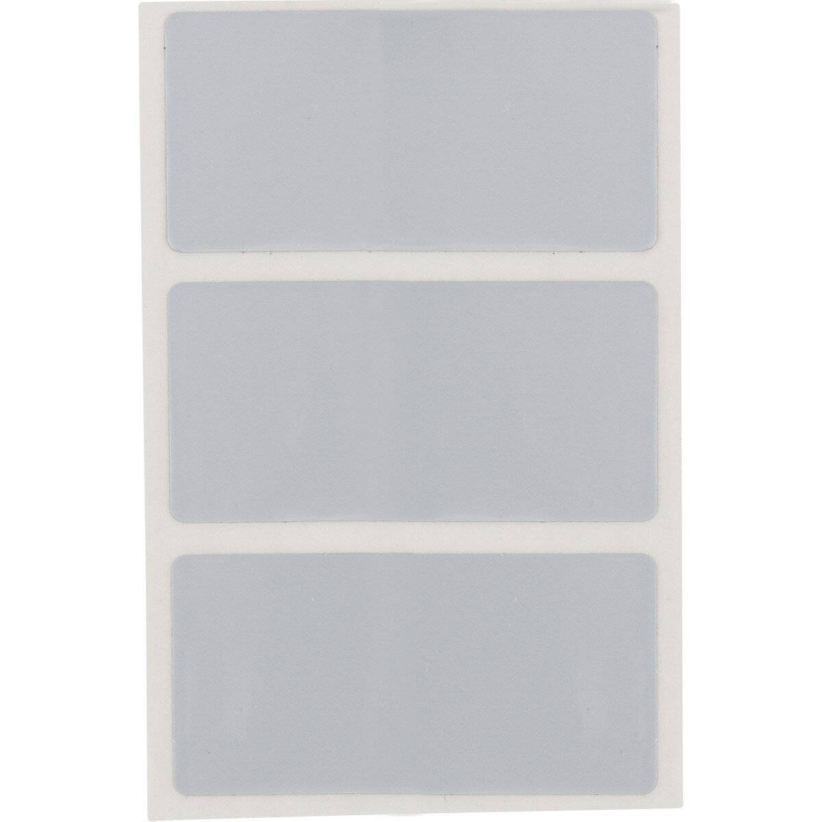 Etiketten fälschungssicher • Silber Matt • 50.8 x 25.4 mm-0