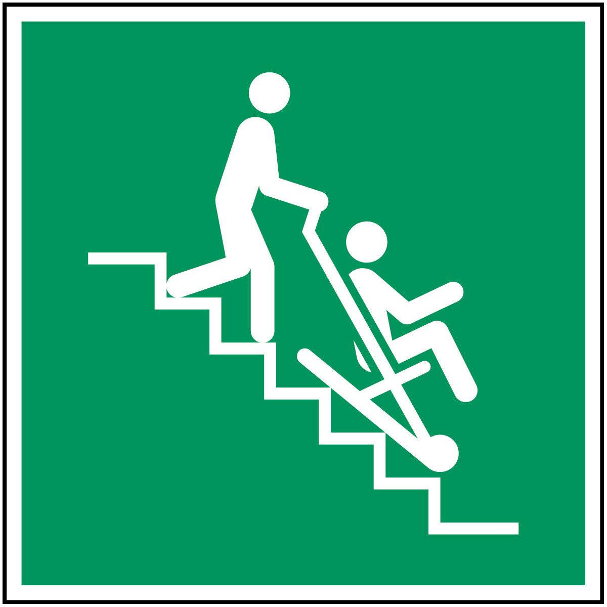 Erste Hilfe & Fluchtweg • Evakuierungsstuhl • E060 • 148x148 mm • B-7527-2