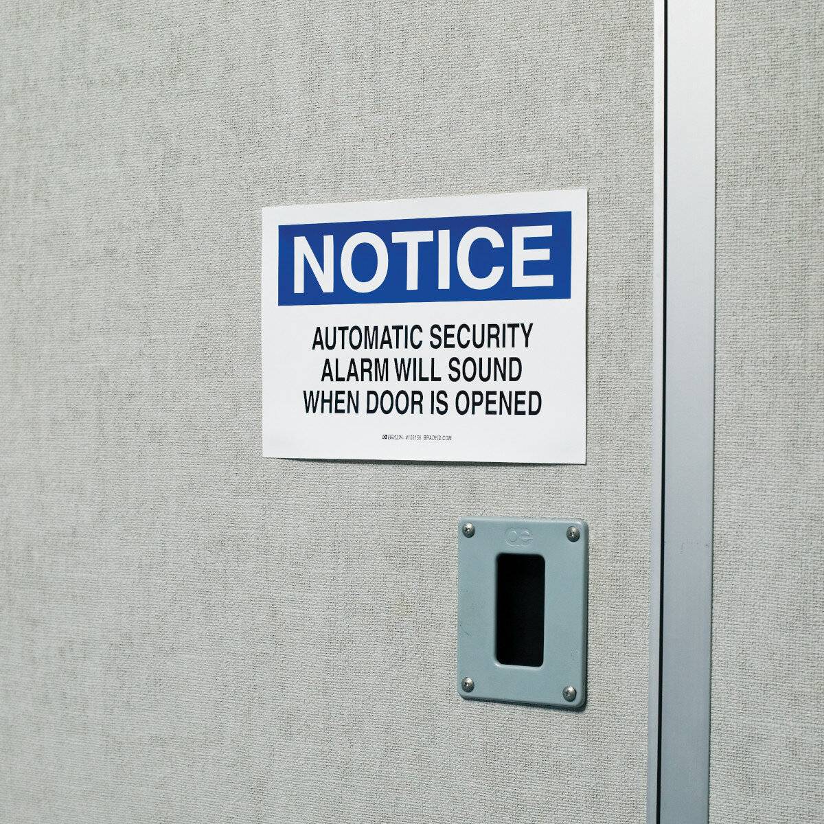 Vinyl-Etiketten mit bedruckter Kopfzeile • Notice • 101 X 152 mm-1