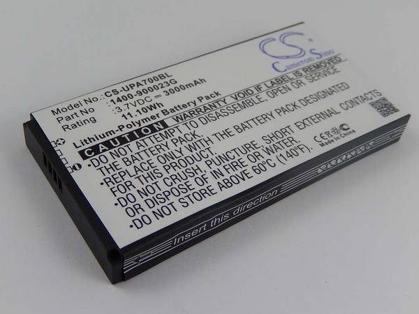 vhbw Akku Ersatz für Unitech S12GT1301A | für Barcodescanner POS (3000 mAh, 3,7 V, Li-Polymer)