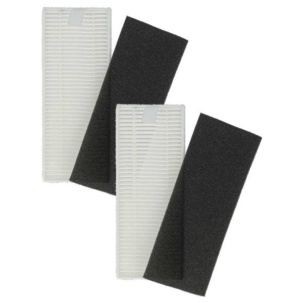 vhbw Filter-Set kompatibel mit Rowenta X-plorer Serie 40 Total Care Con RR7275 Saugroboter - 4x Ersatz-Filter (Filter
