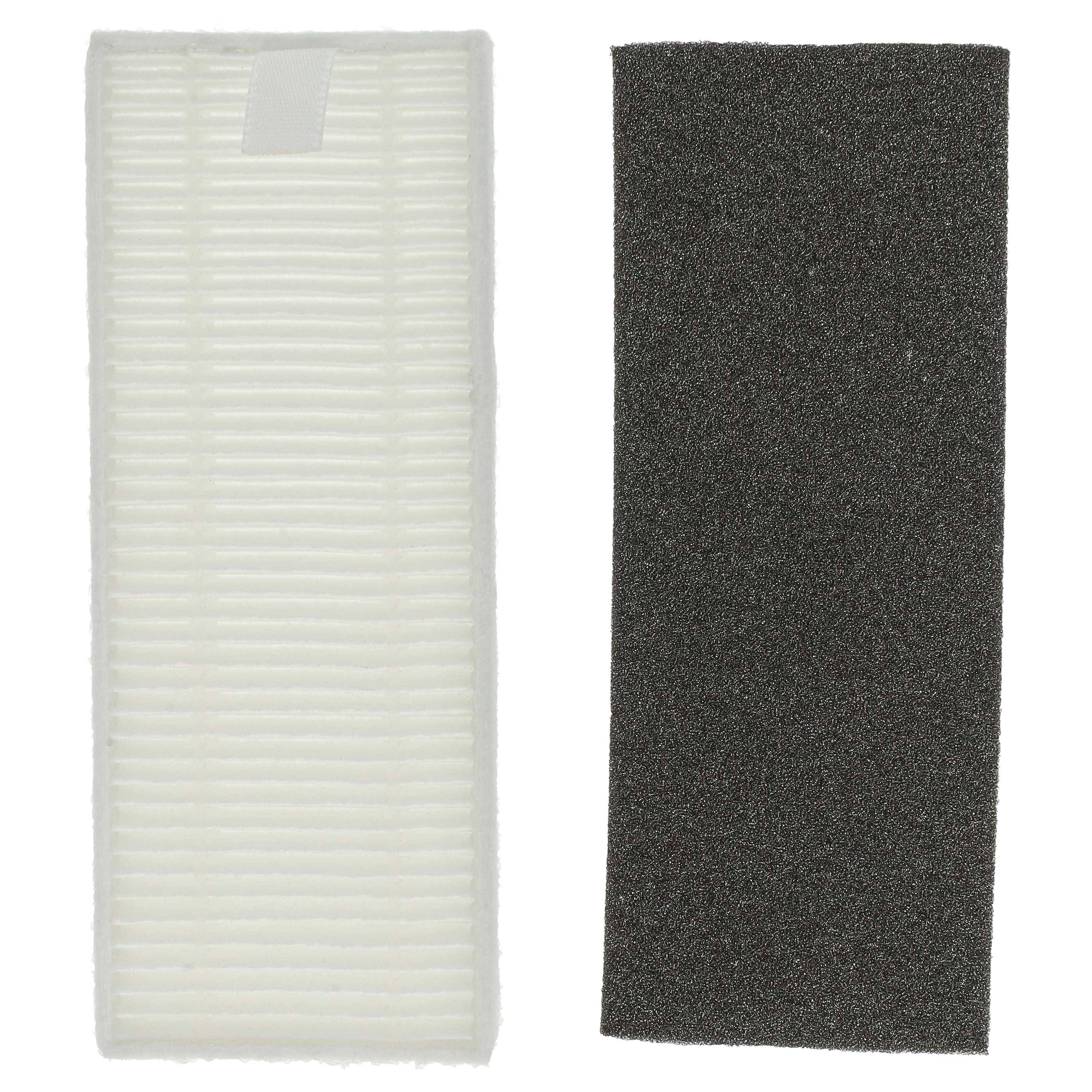 vhbw Filter-Set kompatibel mit Rowenta X-plorer Serie 40 Total Care Con RR7275 Saugroboter - 4x Ersatz-Filter (Filter-1