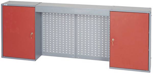 Küpper 70402 Werkzeug-Hängeschrank (B x H x T) 160 x 60 x 19 cm Rot, Silber