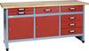 Küpper 12272 Werkbank (B x H x T) 1700 x 840 x 600 mm Rot, Silber