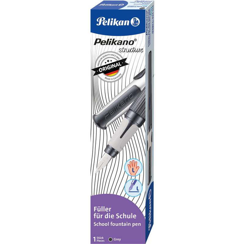 Pelikan Füllhalter Pelikano structure P481L, grau-0