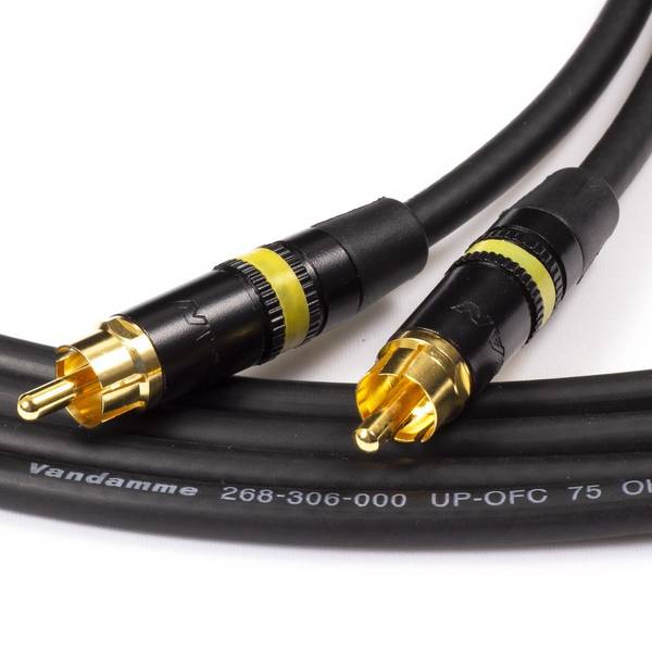 Van Damme Plasma Grade Standard 75 Ohm Coax S/PDIF 5m Schwarz