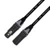 Van Damme XKE Pro-Patch Premium XLR Patchkabel (Neutrik Gold XLR-m / XLR-f) 0.6m Schwarz