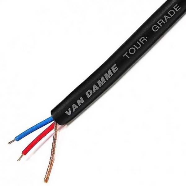 Van Damme XKE Microphone Mikrofonkabel Schwarz Meterware