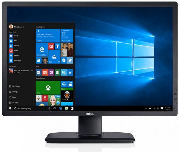 Dell U2412M LED-Monitor 24-Zoll IPS 1920x1200 schwarz Hervorragend - Refurbished