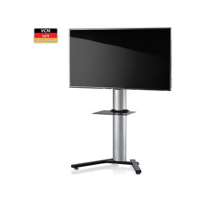 VCM Stadino Maxi TV-Standfuß 17026 Silber/Schwarzglas m.ZB 32z-70z 30kg