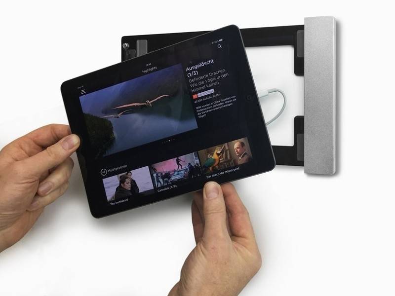 smart things sDock Fix A 11.0 iPad Wandhalterung, silber-1