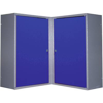 Küpper 70377 Eckhängeschrank 2 Türen ultramarinblau (L x B x H) 60 x 60 x 60 cm