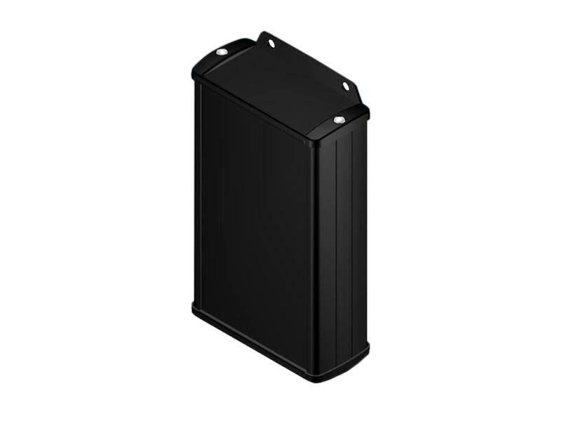 TEKO Gehäuse Aluminium Tekam 145 x 85,8 x 36,9 mm schwarz mit Wandlaschen-0