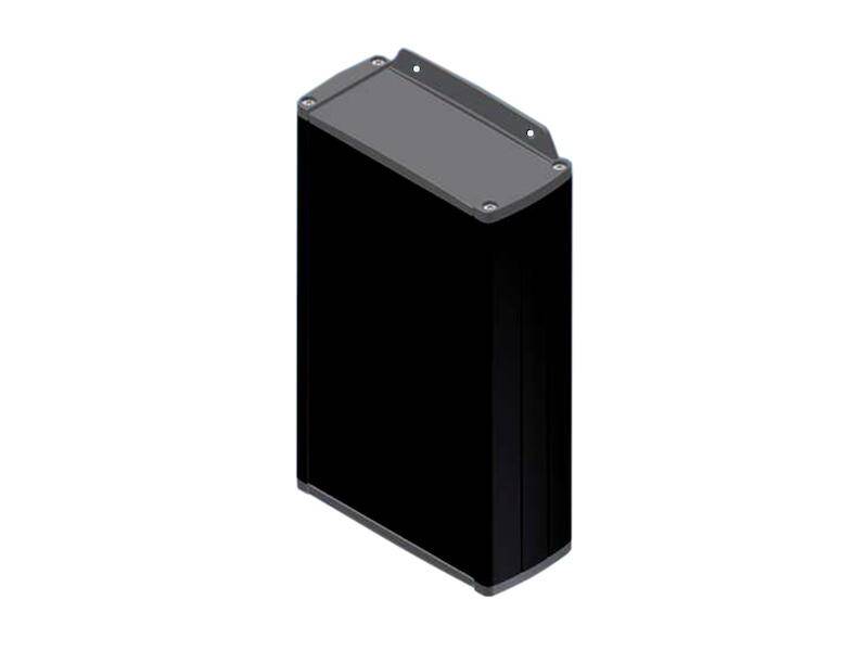 TEKO Gehäuse Aluminium Tekal 3 175 x 106 x 46 mm schwarz / dunkelgrau mit Wandlaschen-0