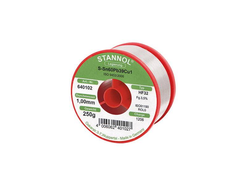 STANNOL Lötdraht HF32 250 g 1 mm bleihaltig-0