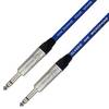 Van Damme XKE Microphone Mikrofon-/ Patchkabel (Neutrik TRS) 5m Blau