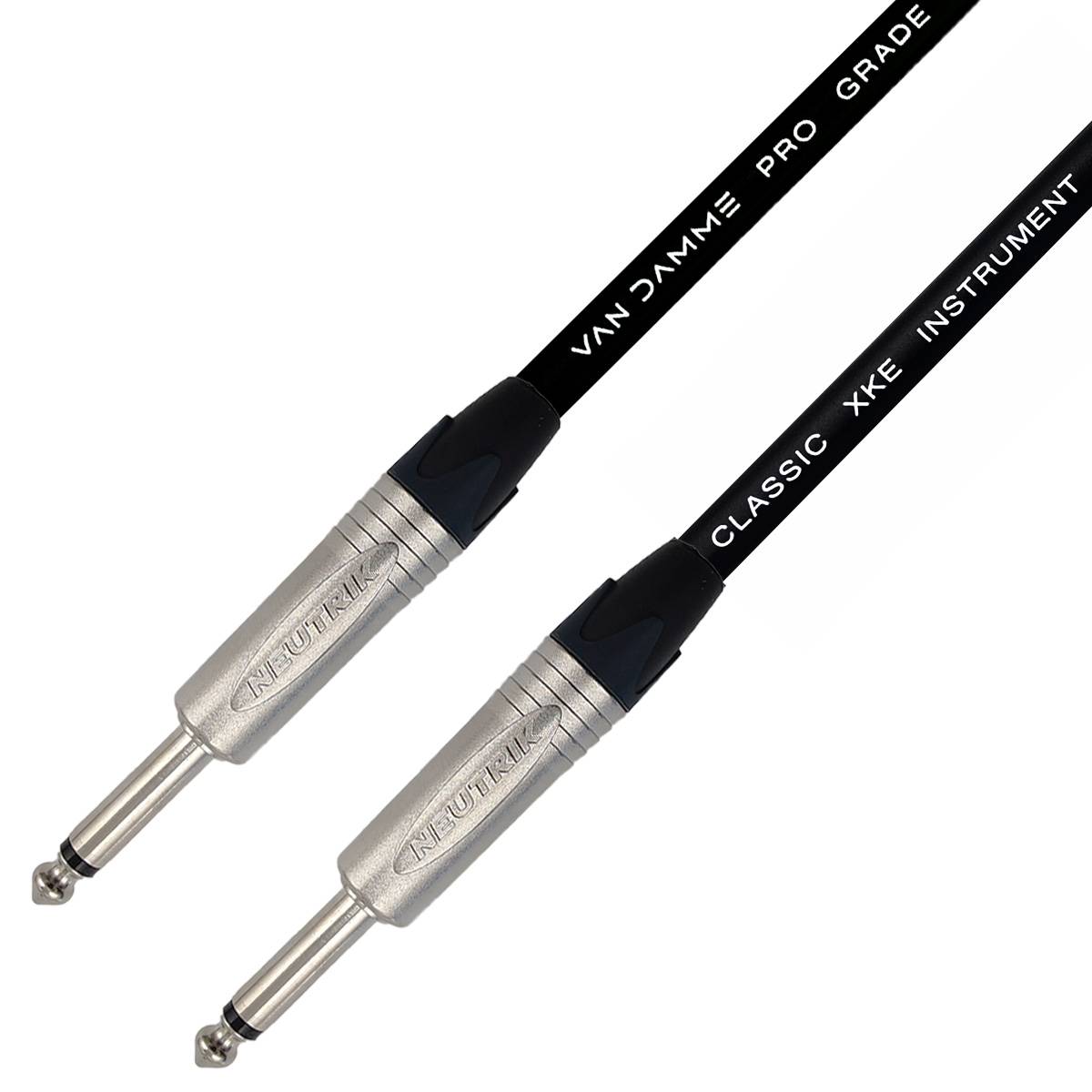 Van Damme XKE Instrument TS Instrumentenkabel (Neutrik 6,35mm Klinke) 20m Schwarz-0