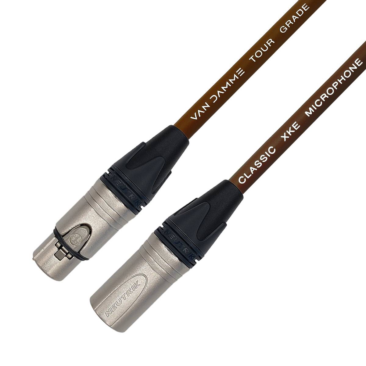 Van Damme XKE Microphone XLR Mikrofonkabel (Neutrik XLR-m / XLR-f) 20m Braun-0