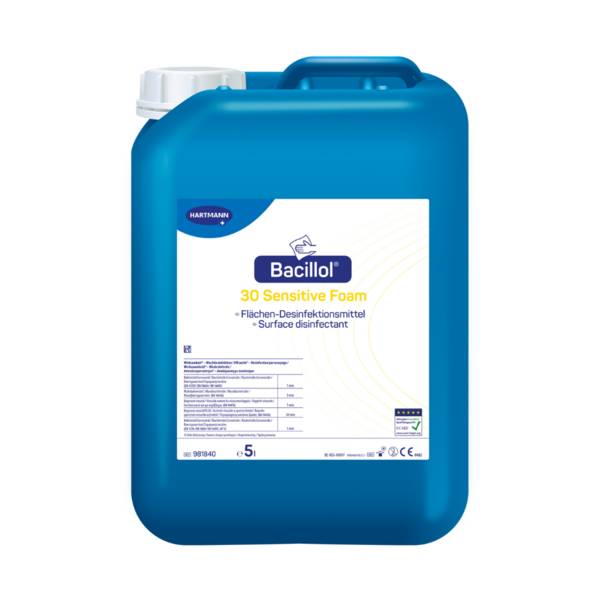 Hartmann Bacillol® 30 Sensitive Foam Schnelldesinfektionsmittel 5 Liter | Stück (1 Stück)