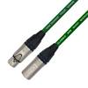 Van Damme XKE Starquad Microphone XLR Mikrofonkabel (Neutrik XLR-m / XLR-f) 5m Grün