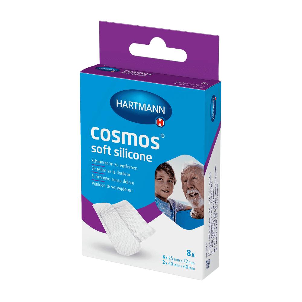 Hartmann Cosmos® Soft Silicone Wundpflaster, 2 Größen - 8 Pflaster | Packung (8 Stück)-0