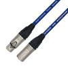 Van Damme XKE Microphone XLR Mikrofonkabel (Neutrik XLR-m / XLR-f) 1m Blau