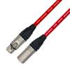 Van Damme XKE Starquad Microphone XLR Mikrofonkabel (Neutrik XLR-m / XLR-f) 10m Rot