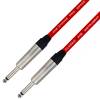 Van Damme XKE Instrument TS Instrumentenkabel (Neutrik 6,35mm Klinke) 0.5m Rot