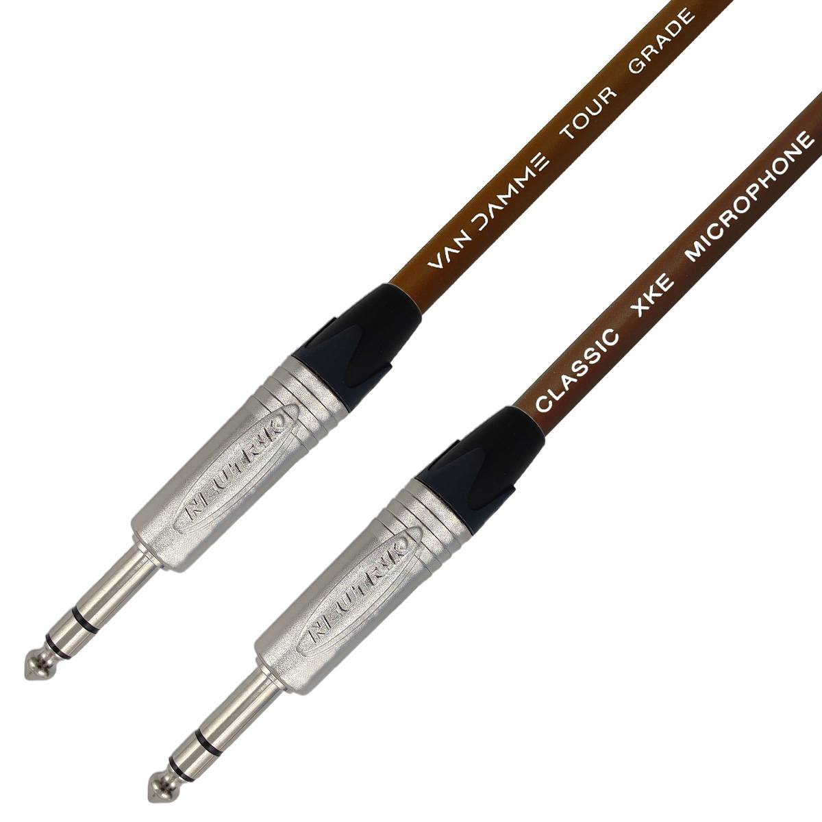 Van Damme XKE Microphone Mikrofon-/ Patchkabel (Neutrik TRS) 20m Braun-0