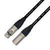 Van Damme XKE Starquad Microphone XLR Mikrofonkabel (Neutrik XLR-m / XLR-f) 0.5m Schwarz