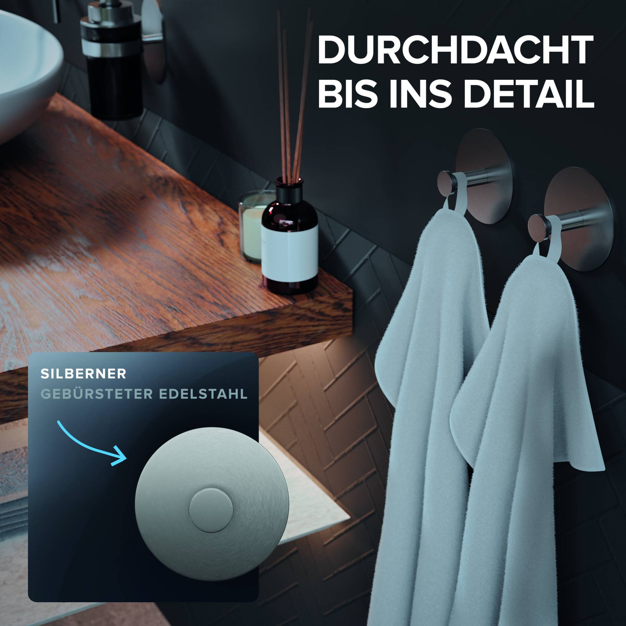 Handtuchhaken Hirstholm 2St.-2
