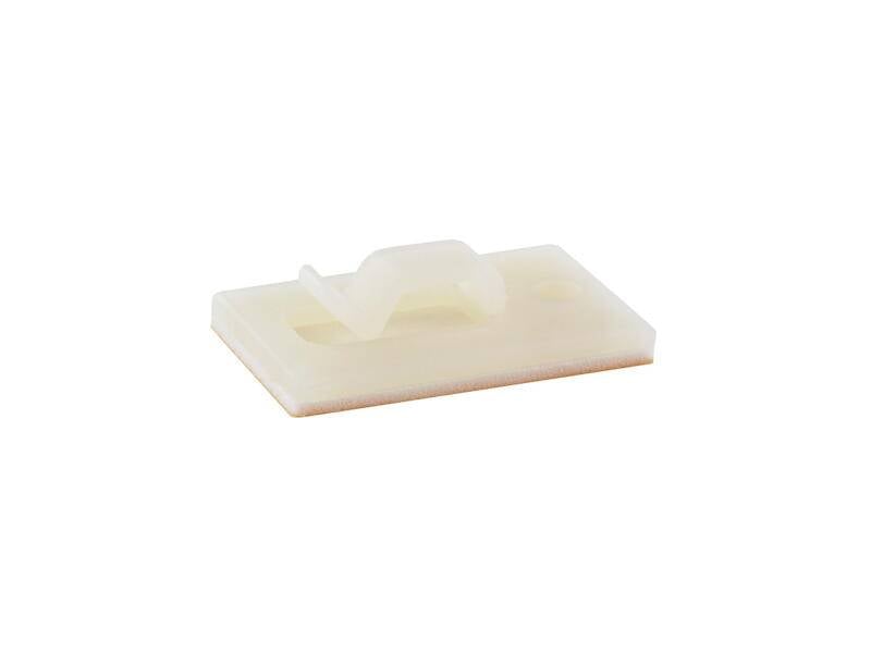 KITAGAWA Kabelklemme für Flachbandkabel 21,4 x 25,4 mm selbstklebend natur-0