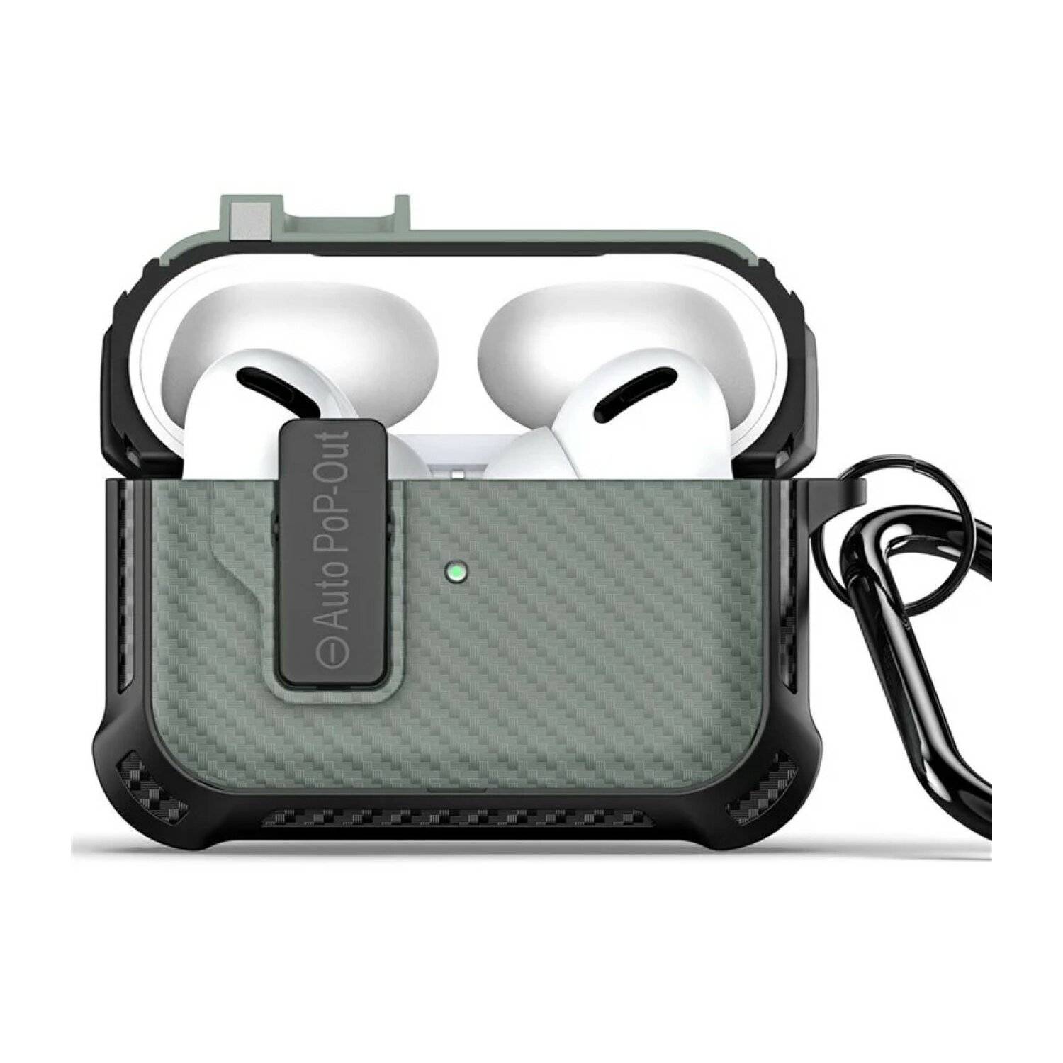 DUX DUCIS PECI-Serie Kopfhörerhülle kompatibel mit Apple AirPods Pro 2 Armeegrün-0
