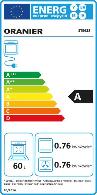 Oranier Elektroherd Glaskeramik,60cm STE 638-1