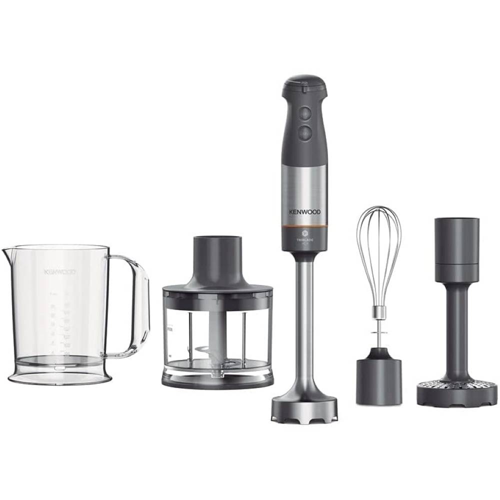 0W22111073 Kenwood HBM60.307GY Stabmixer XL+ Triblade mit Schneebesen, Zerkleiner-0