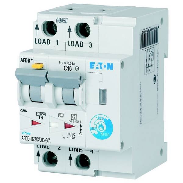Eaton Brandschutzschalter AFDD-16/2/C/003-G/A