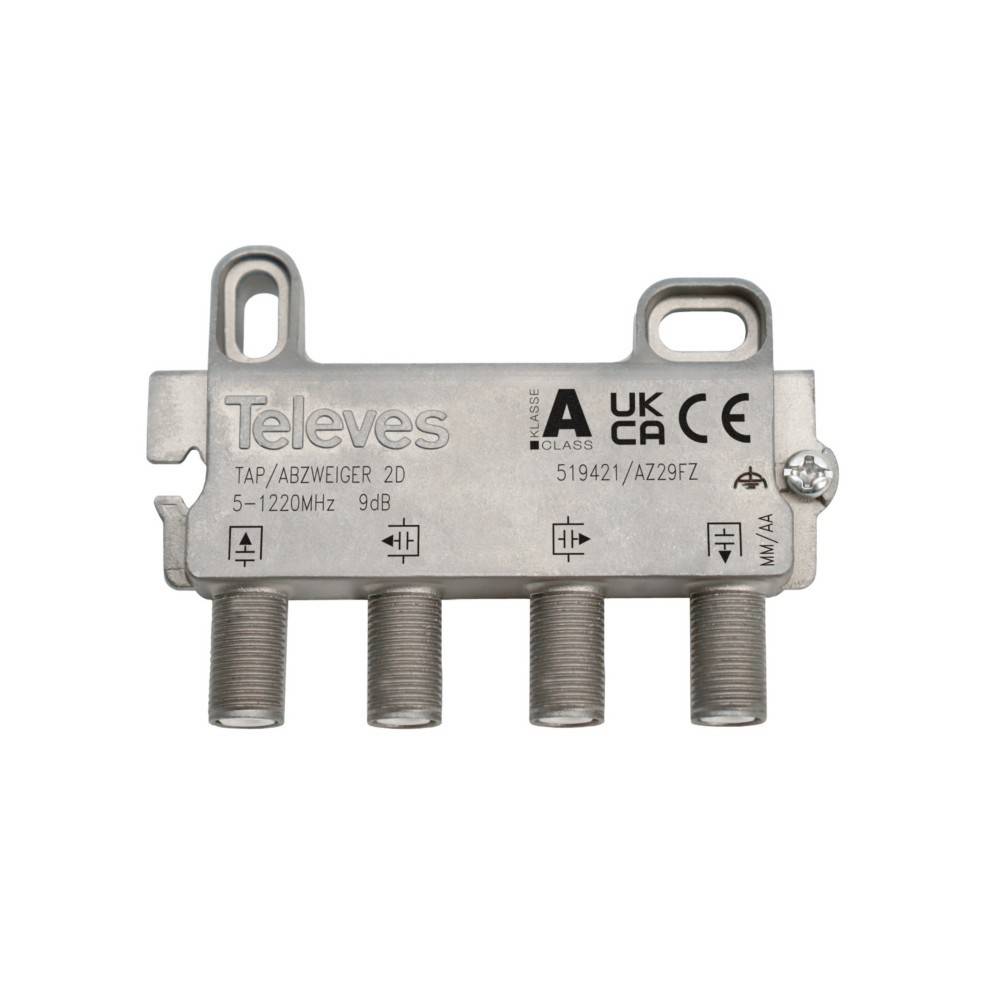 Televes Abzweiger 2f. 5-1218 MHz AD: 9 dB AZ29FZ-0