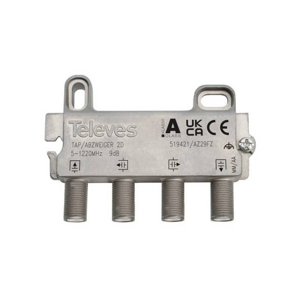 Televes Abzweiger 2f. 5-1218 MHz AD: 9 dB AZ29FZ