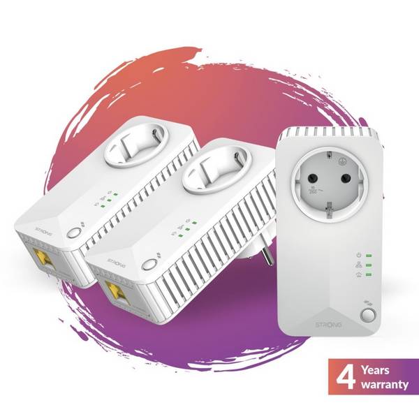 Strong PL600TRIEUV2 PL600TRIFR - Powerline - 10.1 Gbps - Ethernet - 3 HE