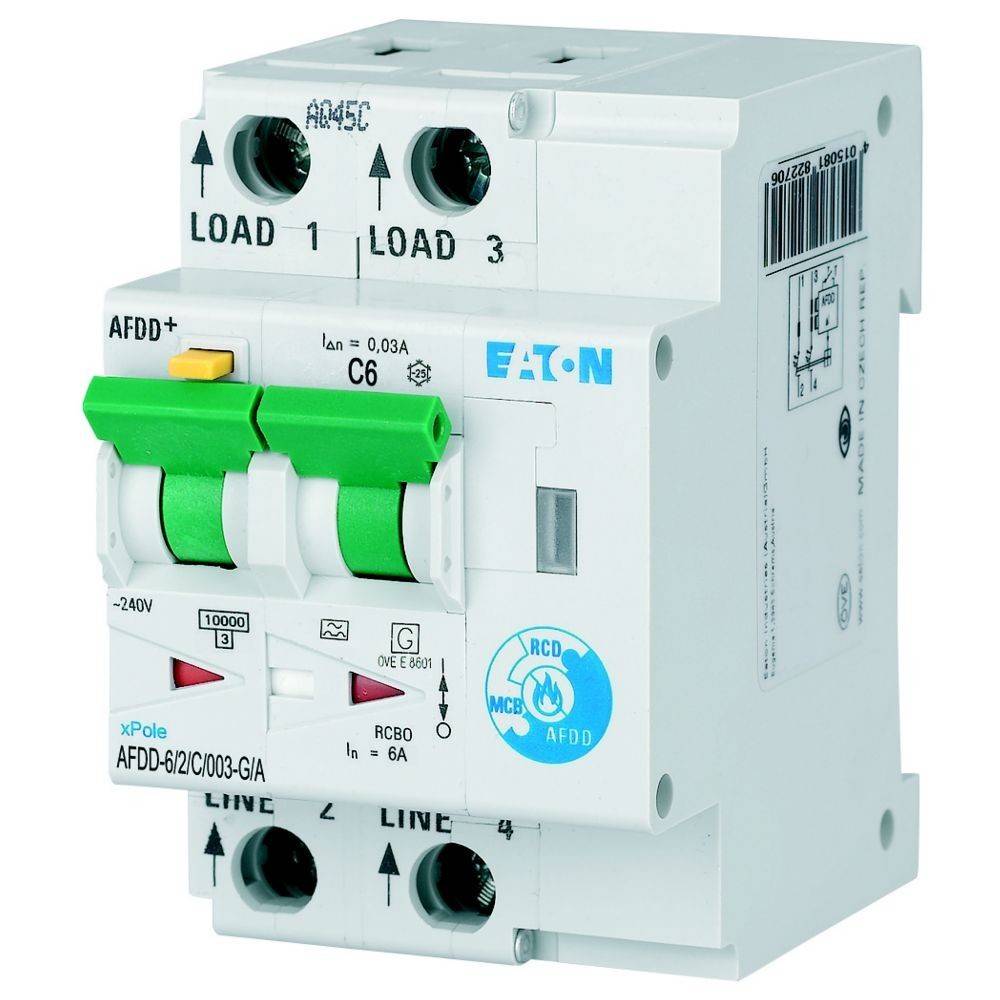 Eaton Brandschutzschalter AFDD-6/2/C/003-G/A-0